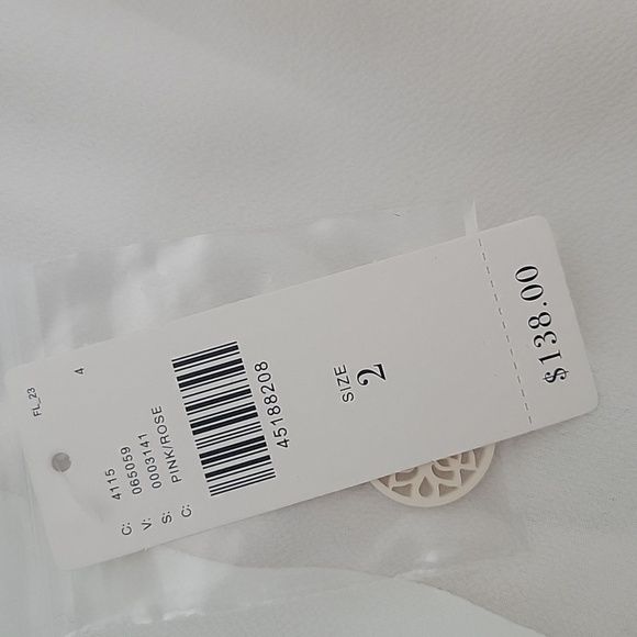 ANTHROPOLOGIE Cartonnier  Pale Pink Blazer with Tie Cuffs Size 2 NWT - Picture 9 of 9